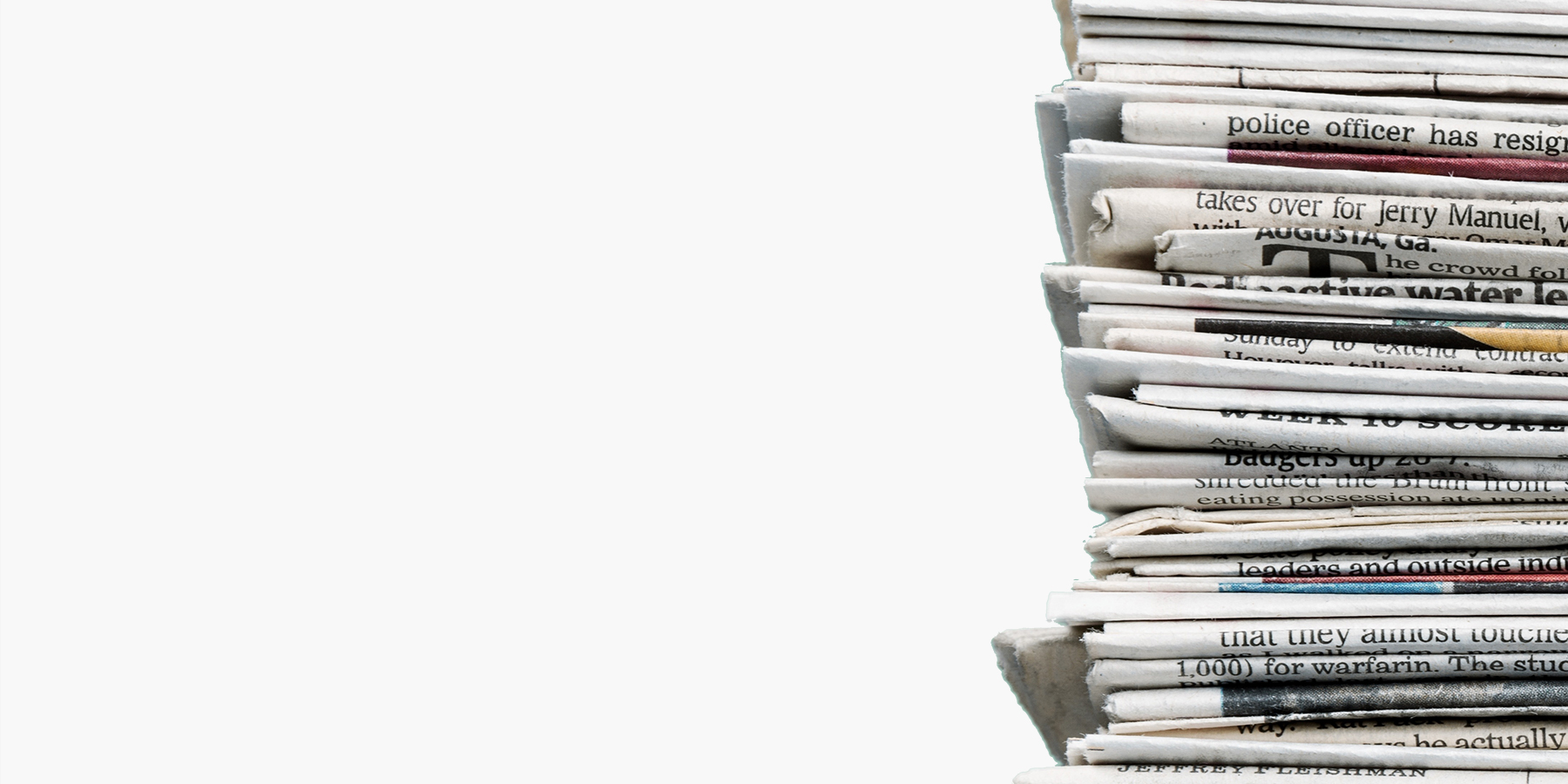 Newspaper stack